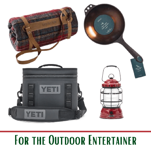 Gift ideas for the outdoor entertainer.