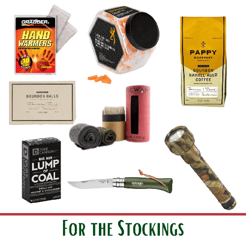 Gift ideas for the stockings.